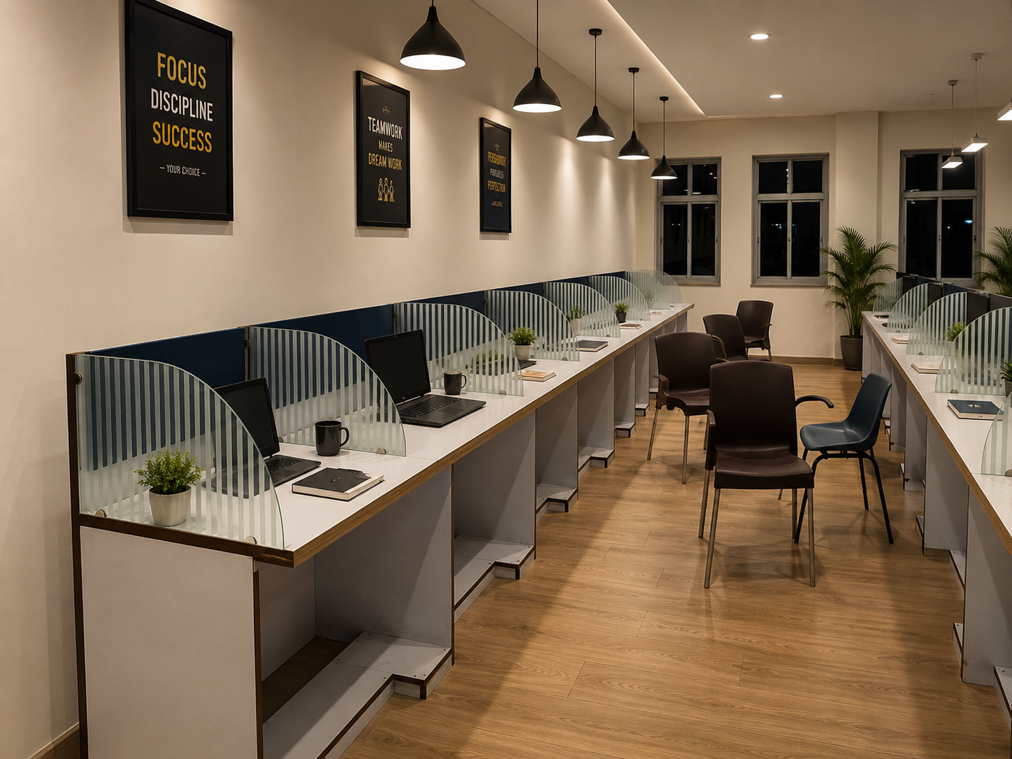 Custom office workspace furniture by Goodwill Timber